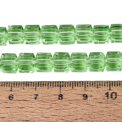 Transparent Glass Beads Strands GLAA-R041-8x8mm-A14-1