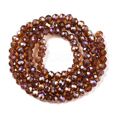 Electroplate Glass Beads Strands EGLA-A044-T3mm-B02-1