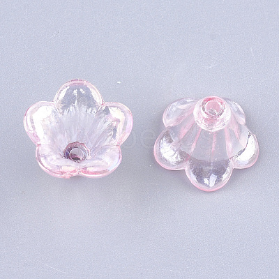Transparent Acrylic Bead Caps TACR-T007-04D-1