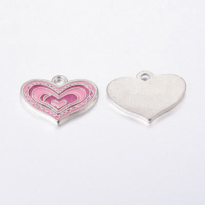 Alloy Enamel Pendants ENAM-19.5X19.5-1