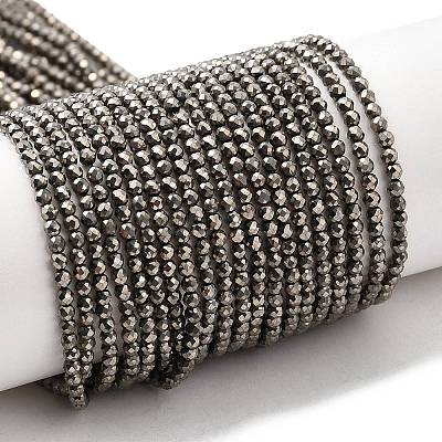 Electroplate Glass Beads Strands X-GLAA-H021-01A-FP12-1