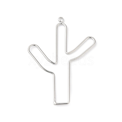 Brass Open Back Bezel Pendants KK-O144-16P-1