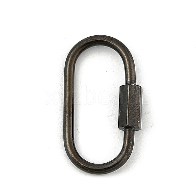 Ion Plating(IP) 304 Stainless Steel Screw Carabiner Lock Charms STAS-H107-04D-B-1