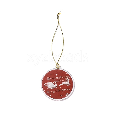 Christmas Theme Acrylic Pendant Decoration LS-HJEW-G021-01D-1