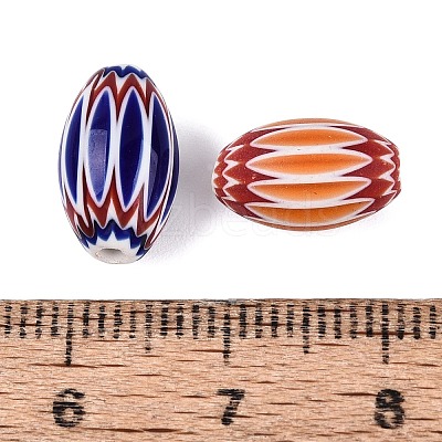 Handmade Millefiori Glass Barrel Beads LA-N002-03-1