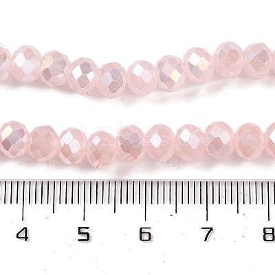 Baking Electroplate Glass Beads Strands DGLA-A039-J10mm-B14-1
