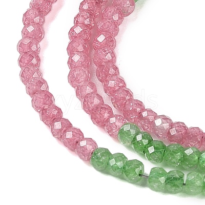 Transparent Gradient Color Cubic Zirconia Strand ZIRC-NH0002-01H-1