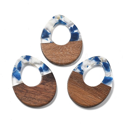 Resin and Walnut Pendants FIND-R051-10G-1
