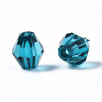 Transparent Acrylic Beads TACR-S146-6mm-08-1