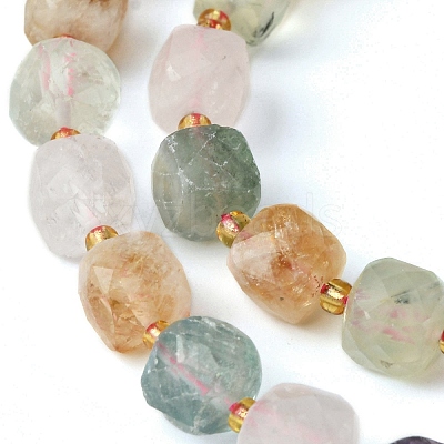 Natural Multi Color Quartz Beads Strands G-Q010-A26-01-1