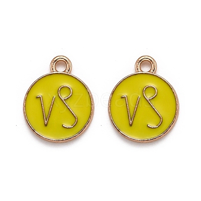 Alloy Enamel Pendants ENAM-S124-01B-14E-1