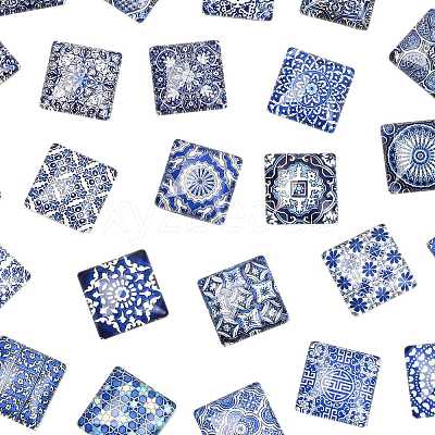 24Pcs Glass Cabochons GGLA-FS0001-22-1