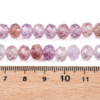 Transparent Glass Beads Strands X-GLAA-T023-6mm-A03-1
