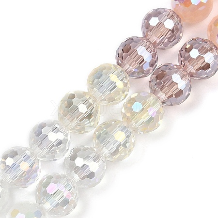 Electroplate Glass Beads Strands EGLA-B011-05B-8mm-1