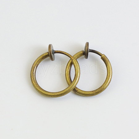 Brass Clip-on Earrings for Women WG23246-33-1