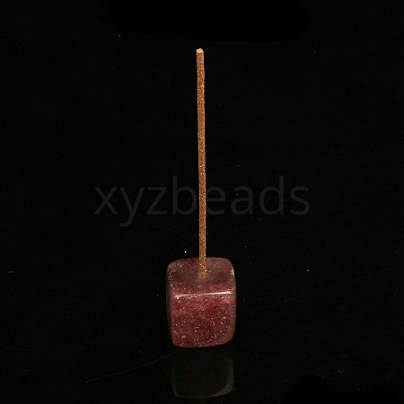 Natural Strawberry Quartz  Incense Burners Holder PW-WGE54A8-09-1