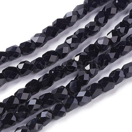 1 Strand Electroplate Glass Beads Strands X-EGLA-F001-F18-1