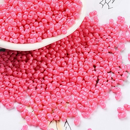 Baking Paint Glass Seed Beads SEED-A033-05L-1