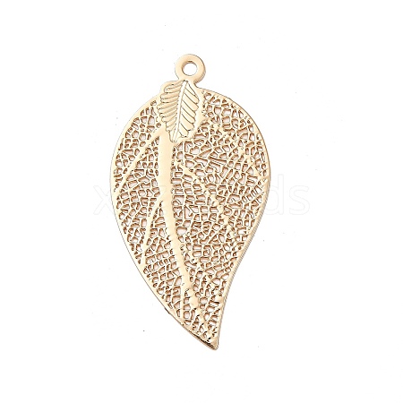 Rack Plating Brass Filigree Pendants KKC-K001-01KCG-1