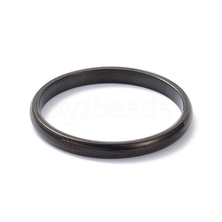 2mm Polished Plain Dome Finger Ring for Girl Women RJEW-C012-05G-EB-1