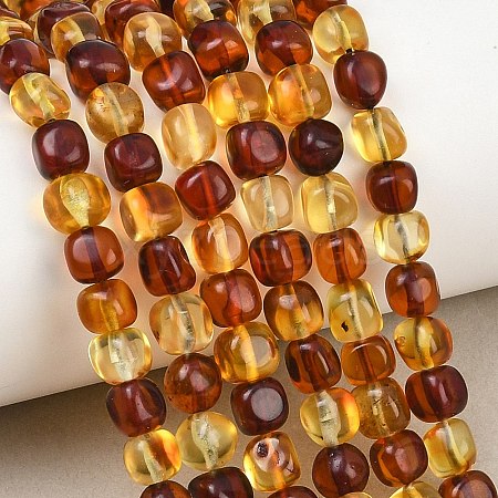 Two Tone Natural Amber Beads Strands G-K426-A03-05-1