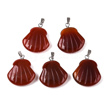 Natural Carnelian(Dyed & Heated) Pendants G-T138-208G-1