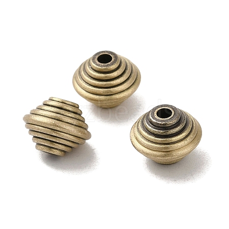 Tibetan Style Rack Plating Brass Beads KK-Q805-39AB-1