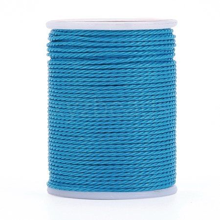 Round Waxed Polyester Cord YC-G006-01-1.0mm-14-1