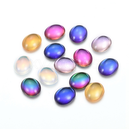 Transparent K9 Glass Cabochons GGLA-L029-04E-M01-1