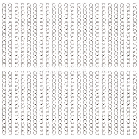 240Pcs 304 Stainless Steel Chain Extender STAS-ME0003-79-1