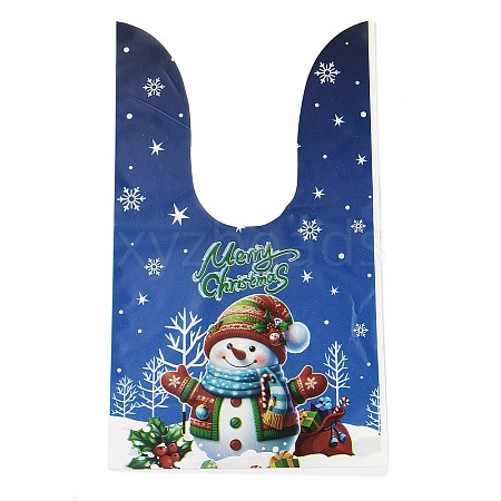 Christmas Theme Rabbit Shaped Candy Plastic Bags ABAG-Q053-04B-1