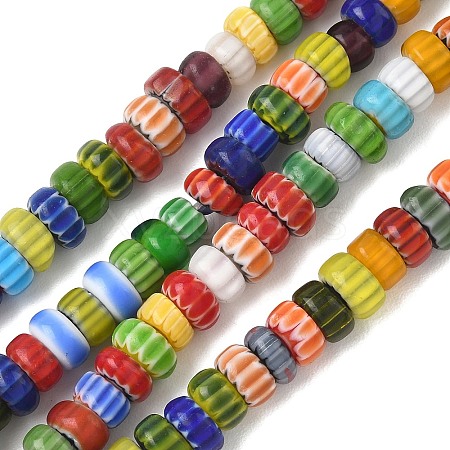 Handemade Millefiori Lampwork Beads LAMP-D009-01C-1