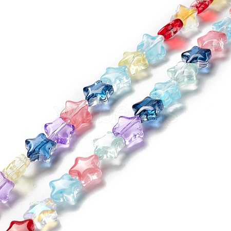 Transparent Glass Beads Strand GLAA-F112-02B-1