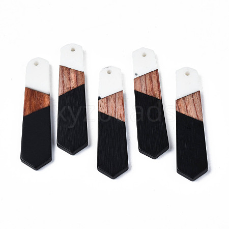 Resin & Walnut Wood Pendants RESI-N025-020-B02-1