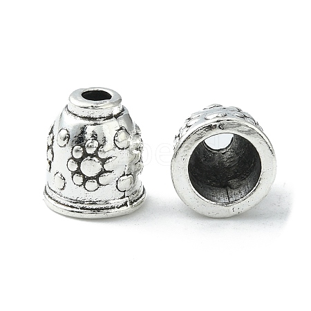 Apetalous Alloy Cord End Caps LS-TIBEB-0672-AS-RS-1