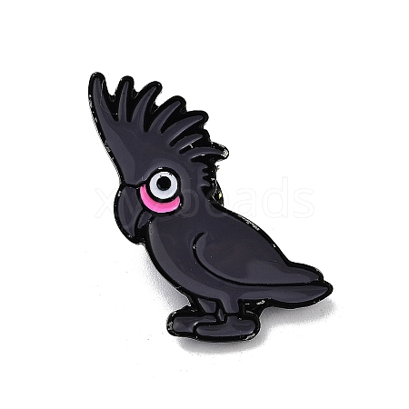 Parrot Alloy Enamel Brooches JEWB-K021-02C-EB-1