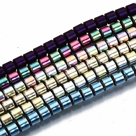 Electroplate Non-magnetic Synthetic Hematite Beads Strands G-T114-62-1