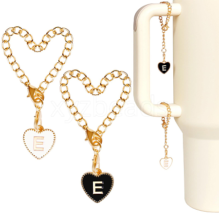 2 Sets Alloy Enamel Cup Pendant Decorations HJEW-SC0001-56E-1