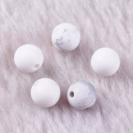 Natural Howlite Beads G-K275-30-6mm-1