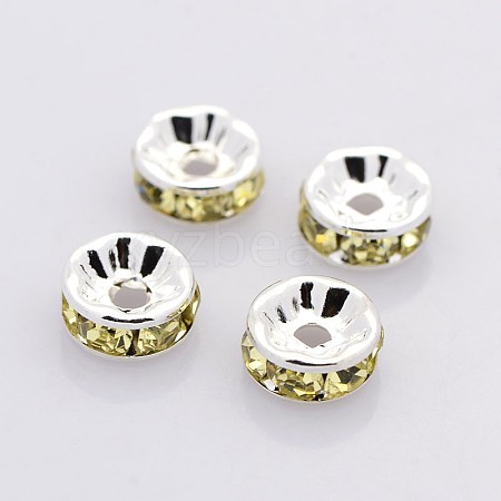 Brass Rhinestone Spacer Beads RB-A014-Z5mm-13S-NF-1