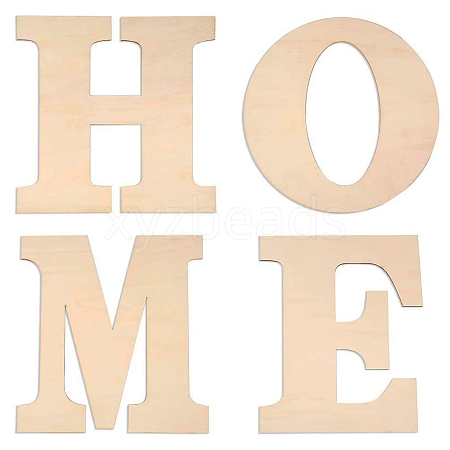 Letter HOME Unfinished Wood Blank Cutouts DIY-X0294-10-1