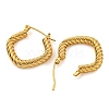 202 Stainless Steel Twist Hoop Earring EJEW-H003-27G-2