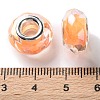 Shell Filling Copper Buckle Acrylic European Beads OACR-M024-01P-10-3