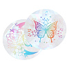 Gorgecraft 2Pcs 2 Styles PET Rainbow Window Clings Stickers DIY-GF0007-66-1