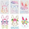 Plastic Drawing Painting Stencils Templates DIY-WH0172-345-1