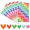 4 Bags Heart Pattern DIY Paper Picture Stickers AJEW-FS0001-17-3