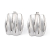 Non-Tarnish 304 Stainless Steel Stud Earrings EJEW-P258-19P-1