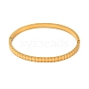 Ion Plating(IP) 304 Stainless Steel Hinged Bangles for Women BJEW-D048-12G-2