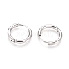 Tarnish Resistant 304 Stainless Steel Huggie Hoop Earrings LS-EJEW-F111B-17mm-P-2