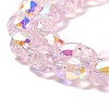 Electroplate Glass Beads Strands EGLA-D030-04A-3